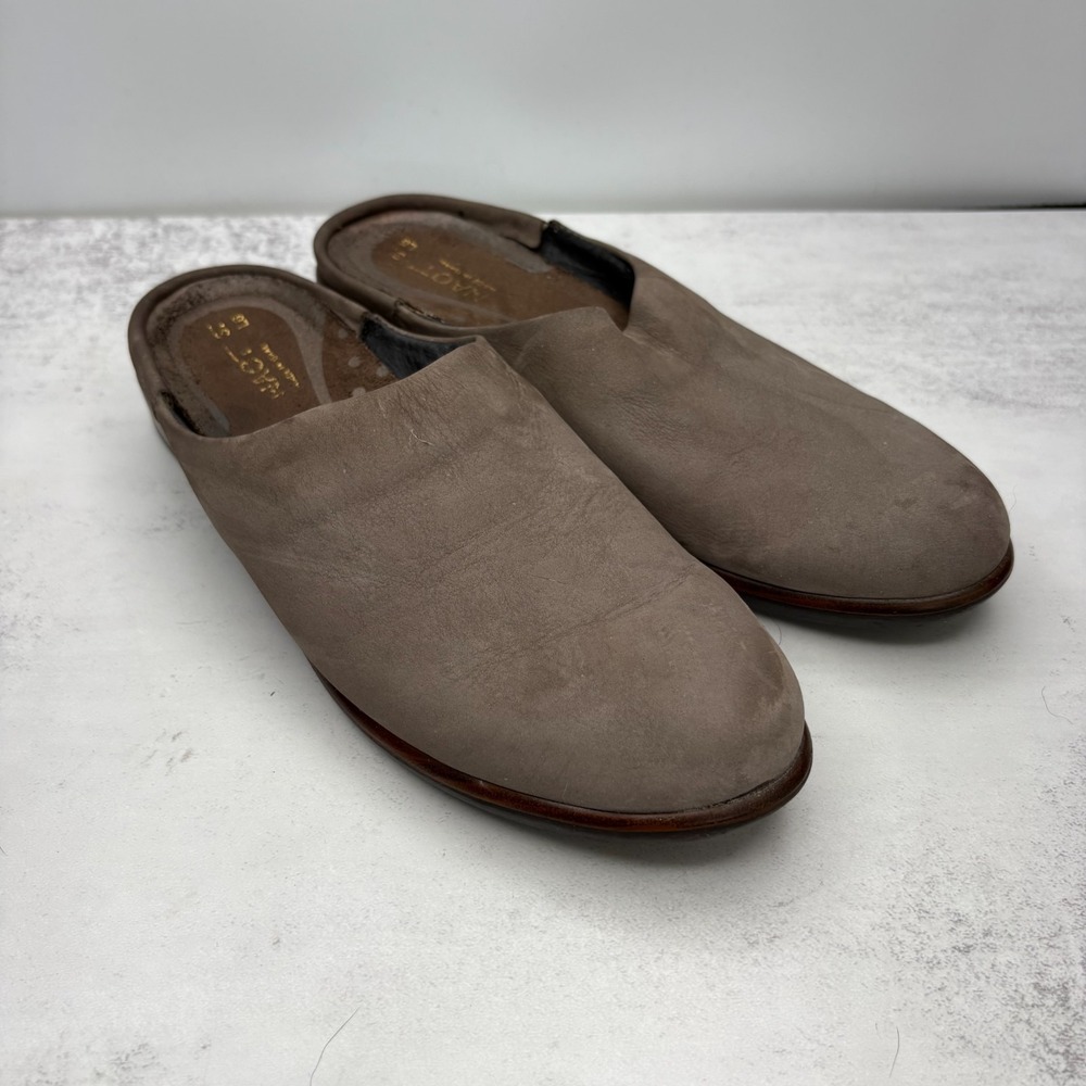 Naot Lodos Mules EU 37 US 6.5 Shiitake Nubuck Slip On Classic Minimalist Boho